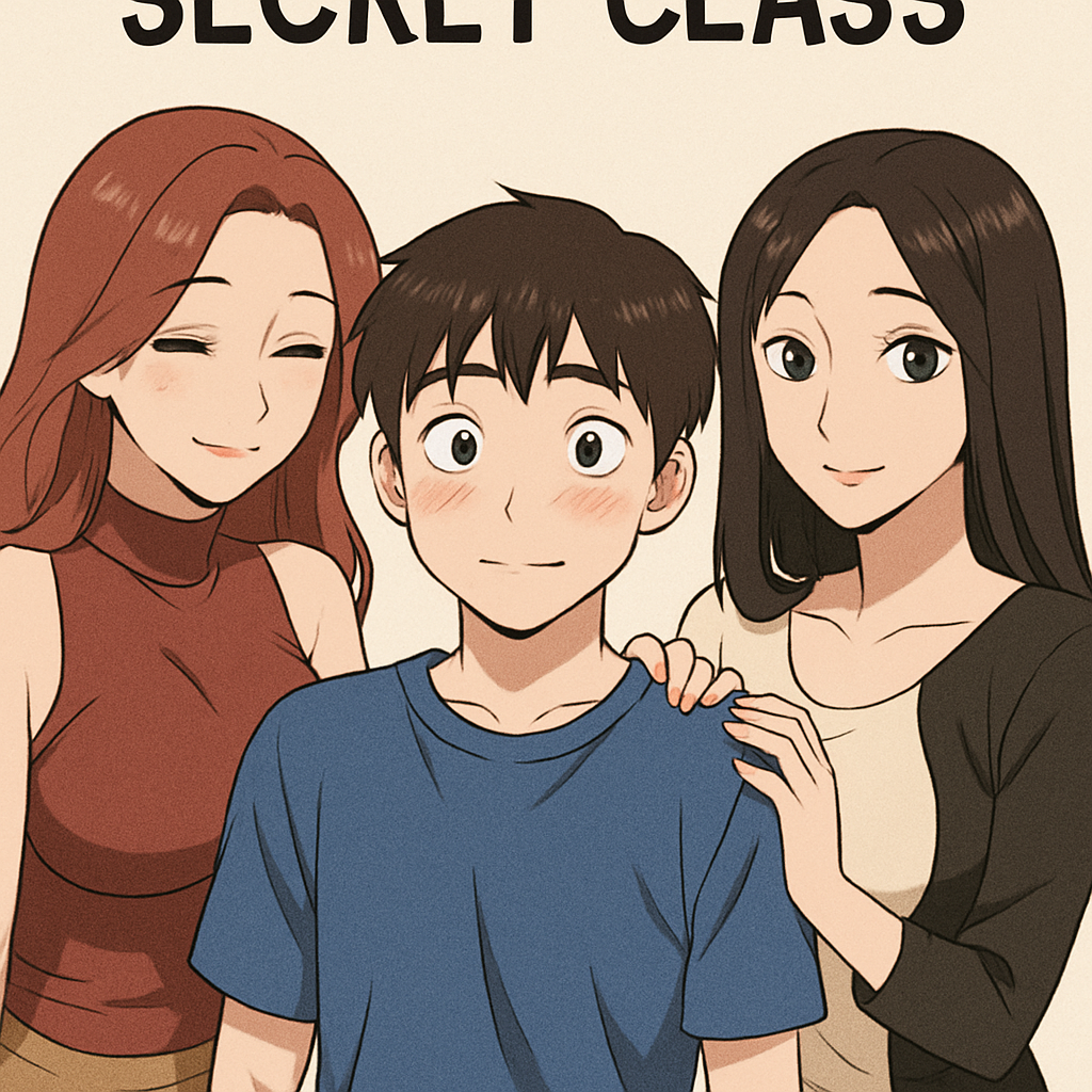 Illustration of characters from the webtoon Secret Class