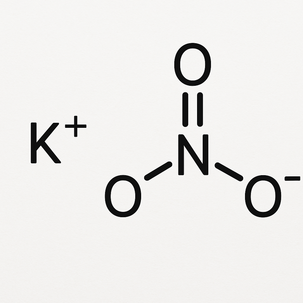 Potassium nitrate chemical structure