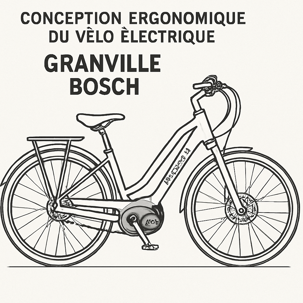 Conception ergonomique du vélo électrique Granville Bosch