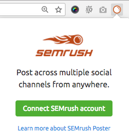 Connect Semrush account