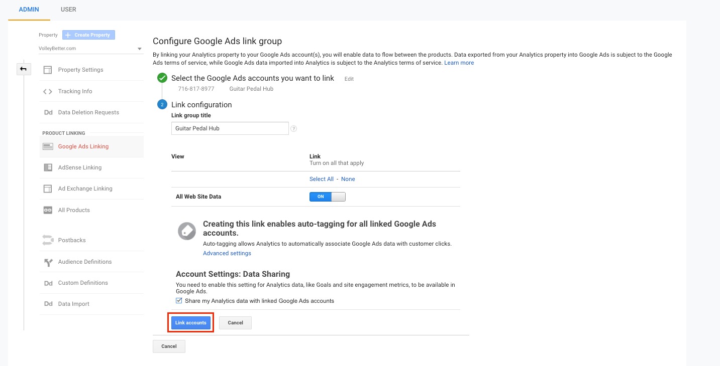 How to Connect Your Google Ads to Your Google Analytics image 3