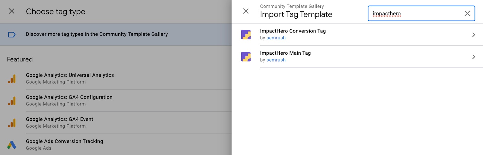 Setting Up ImpactHero Via Google Tag Manager image 3