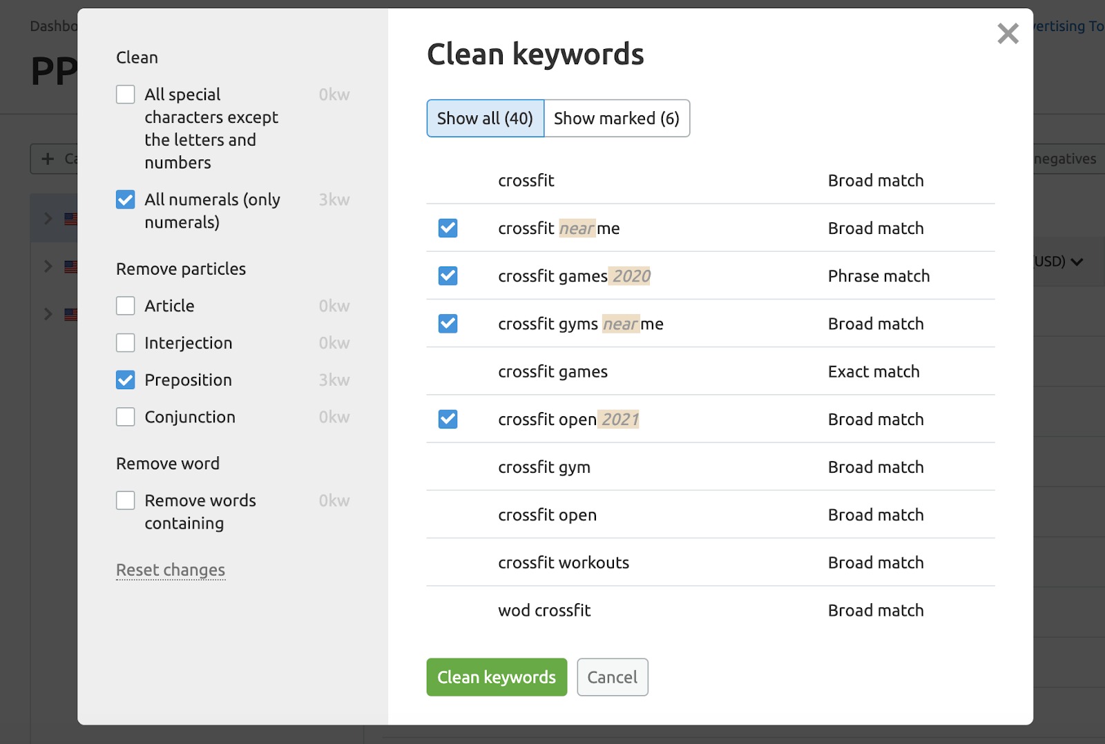 Keywords for hot sale google ads