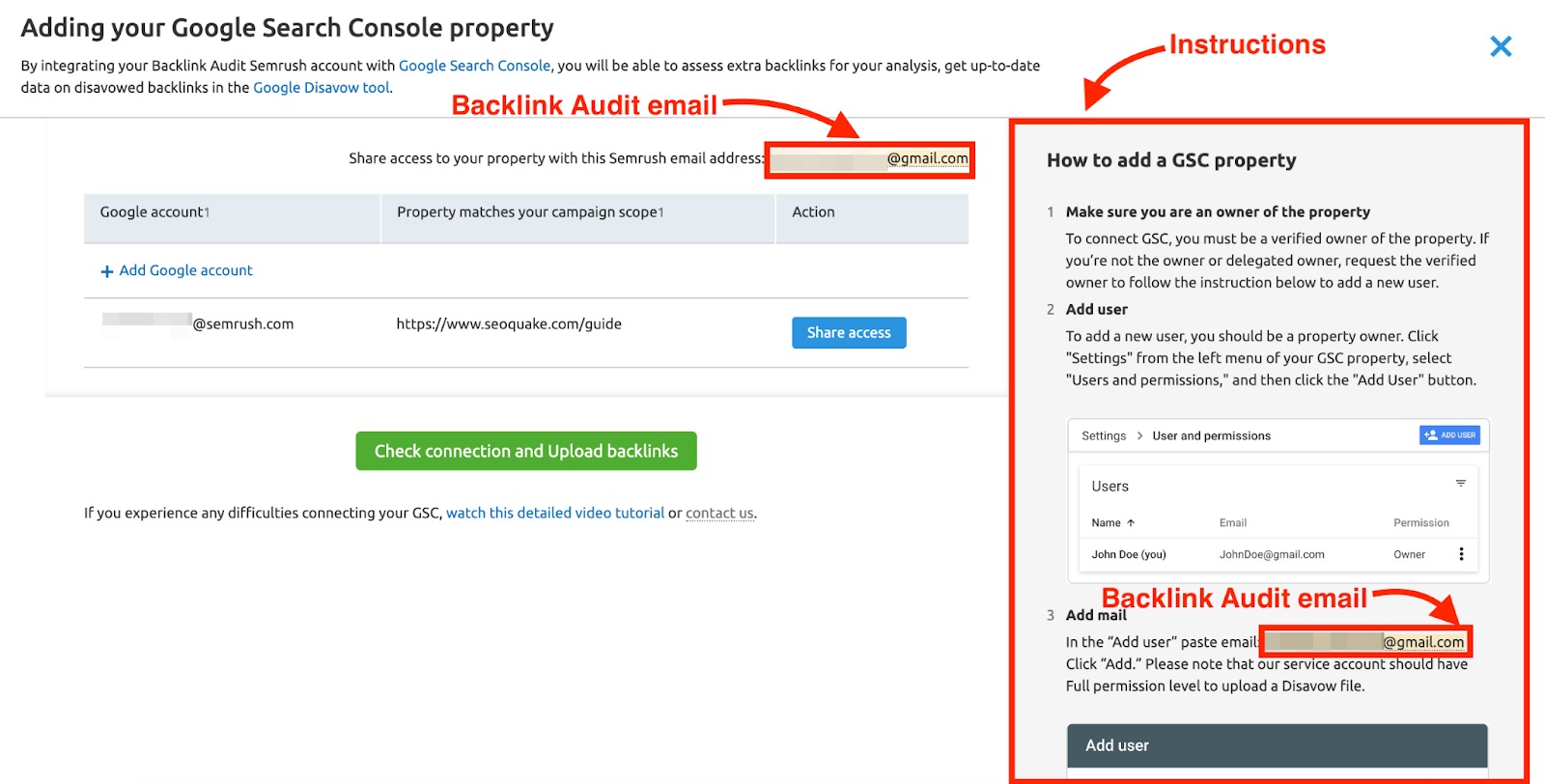 Connecting Backlink Audit to Google Accounts image 9