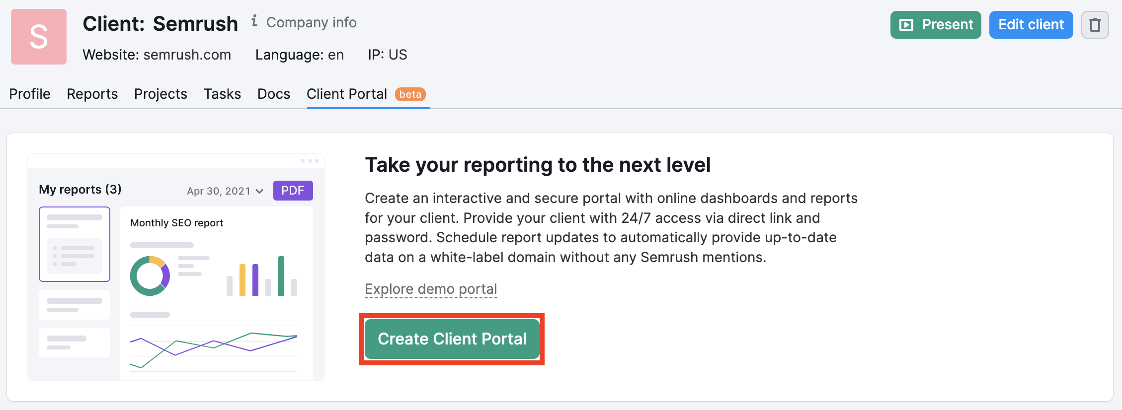 Report Automation with Semrush image 5
