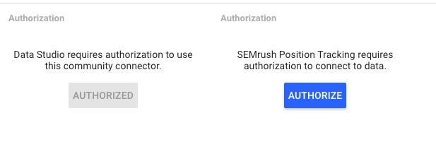 Intégration de Semrush à Google Data Studio image 1
