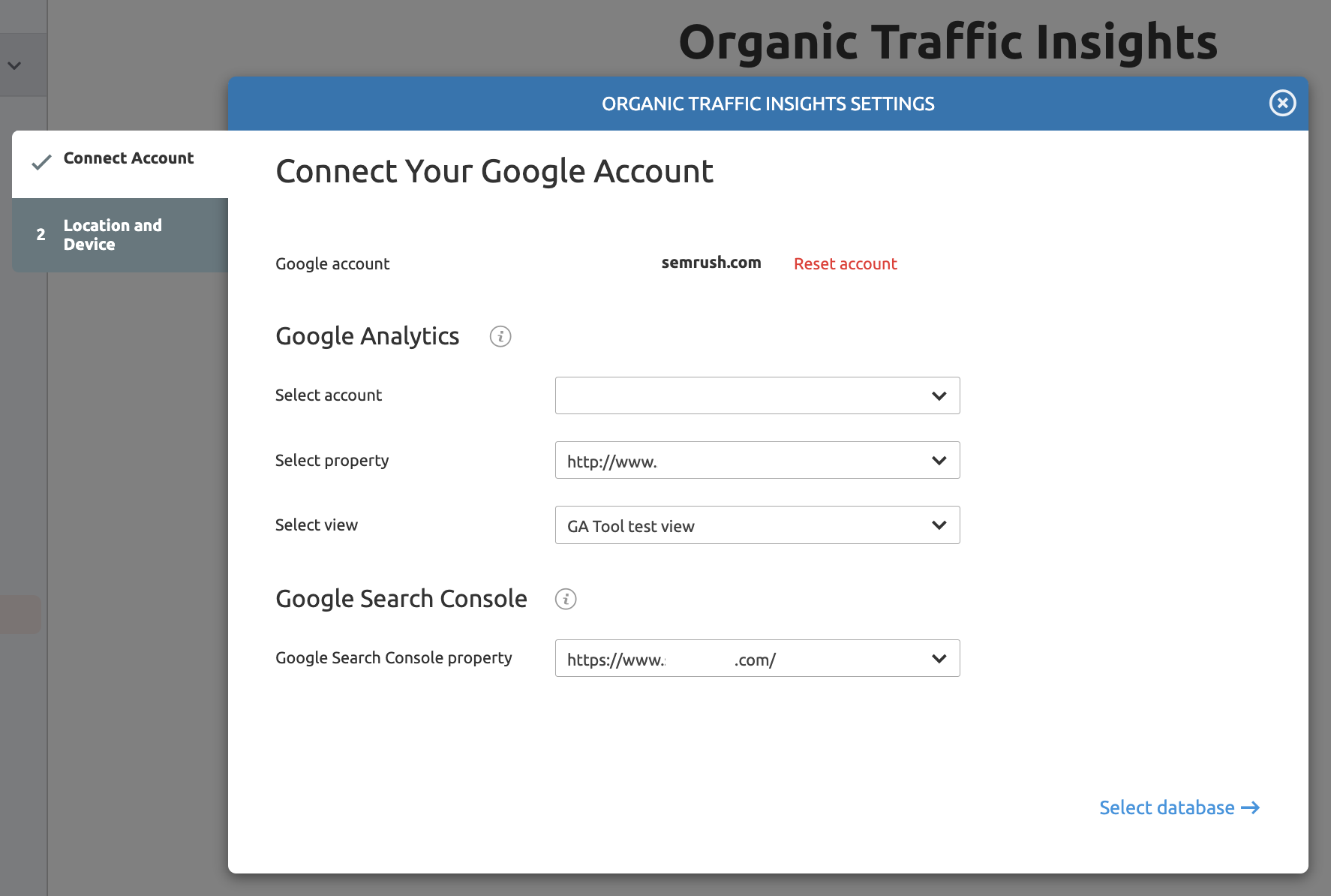 Configuring Organic Traffic Insights image 4