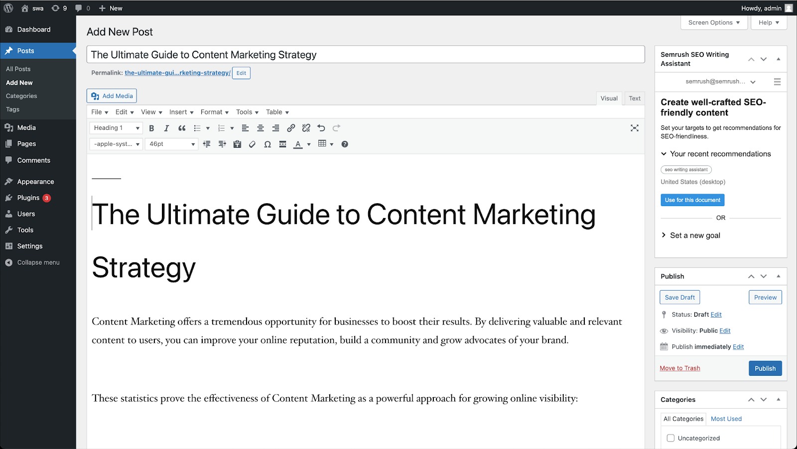Seo Writing Assistant Wordpress