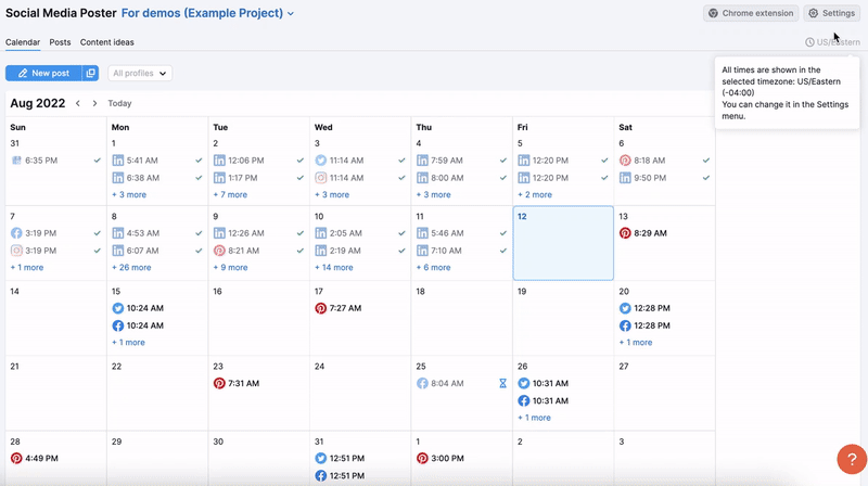 Planning Your Posts in an Interactive Calendar image 9