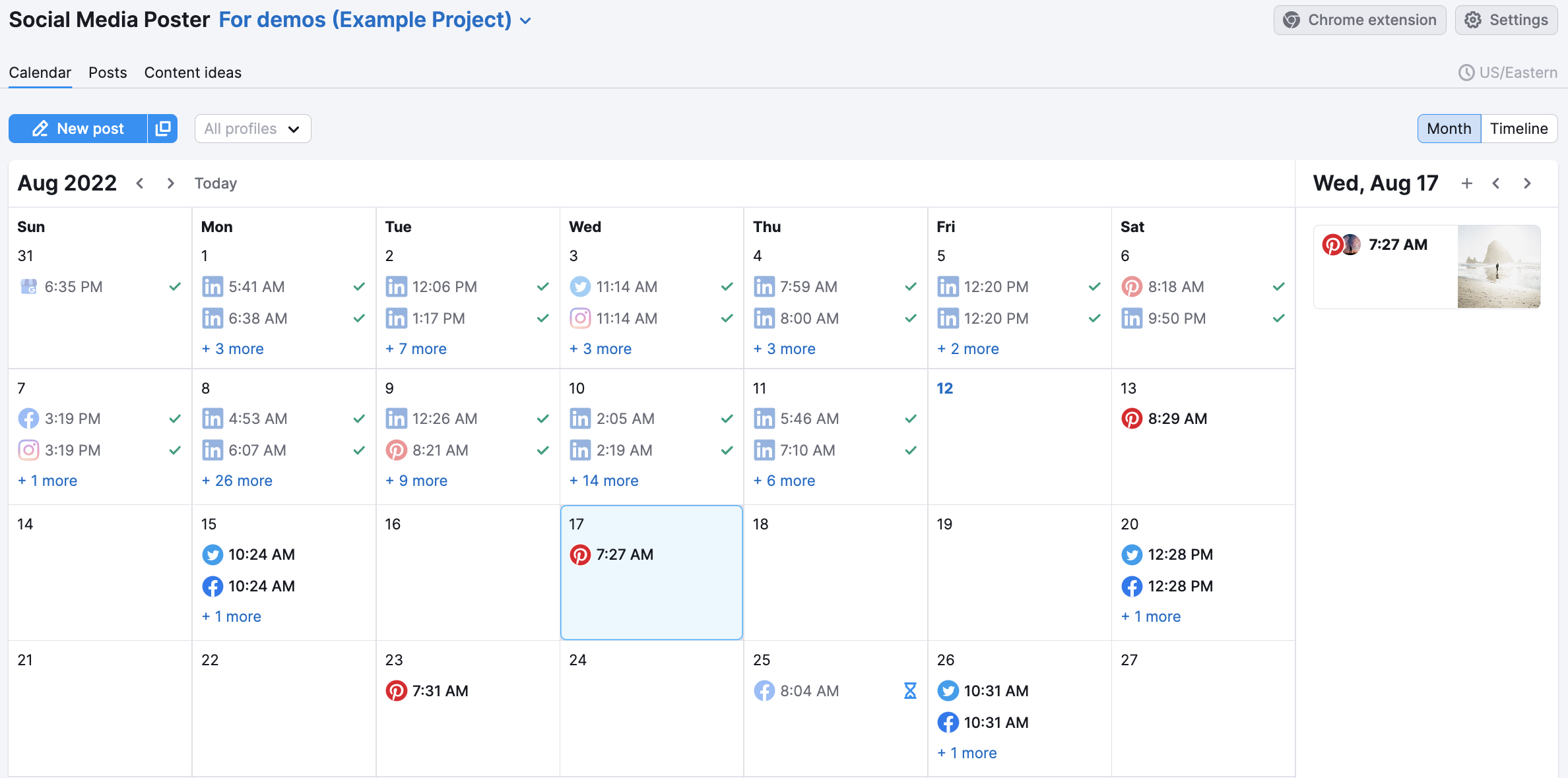 Planning Your Posts in an Interactive Calendar image 6