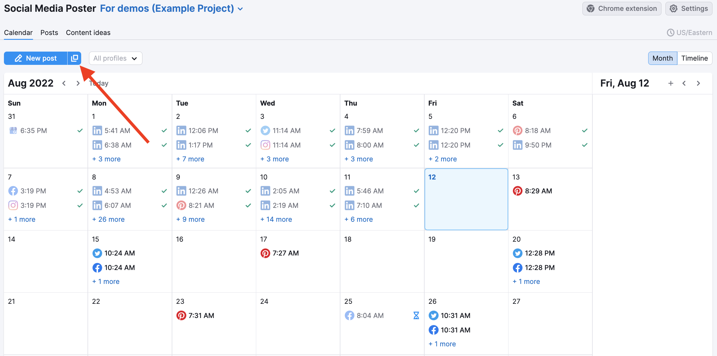 Planning Your Posts in an Interactive Calendar image 7