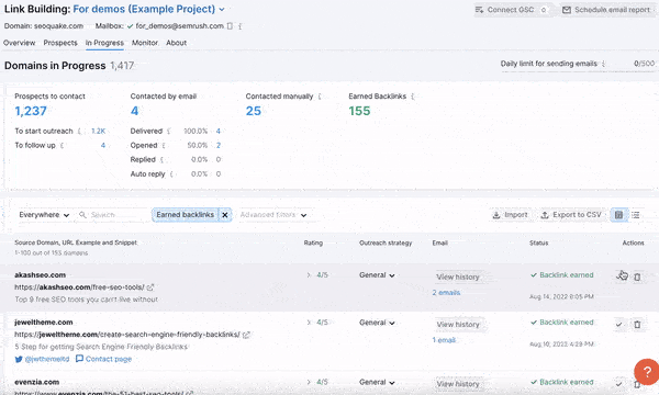 Monitoring Your Newly Acquired Backlinks (Monitor Report) image 1