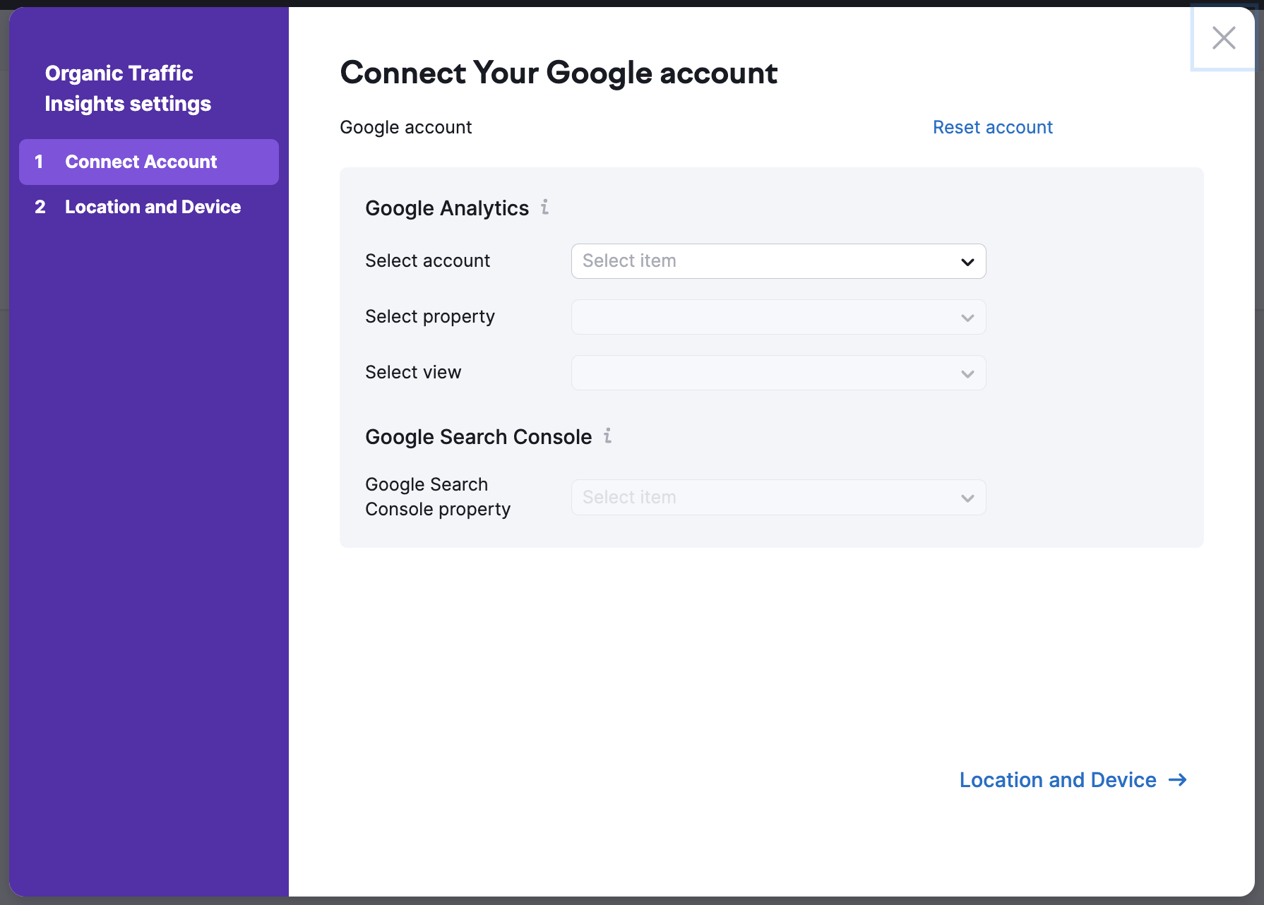 Configuring Organic Traffic Insights image 2