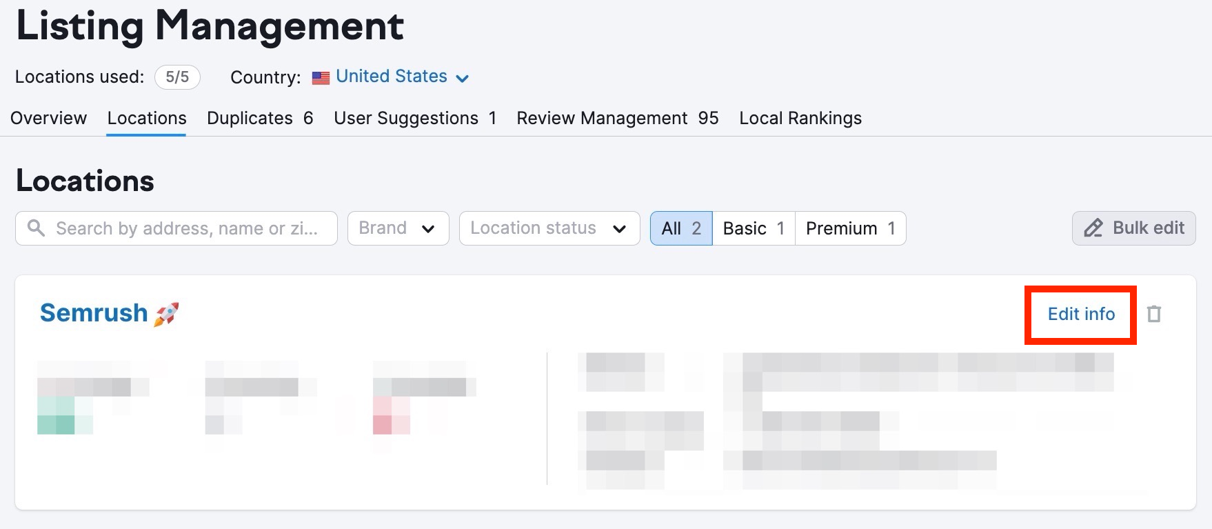 Can I use Listing Management for a location that does not have a physical address? image 2