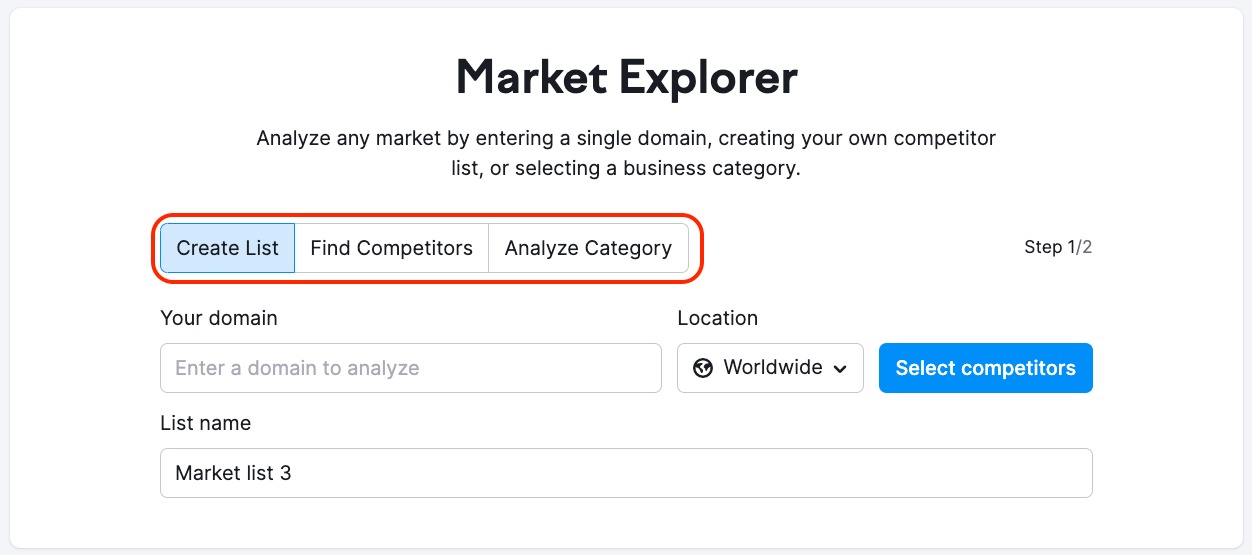 market explorer