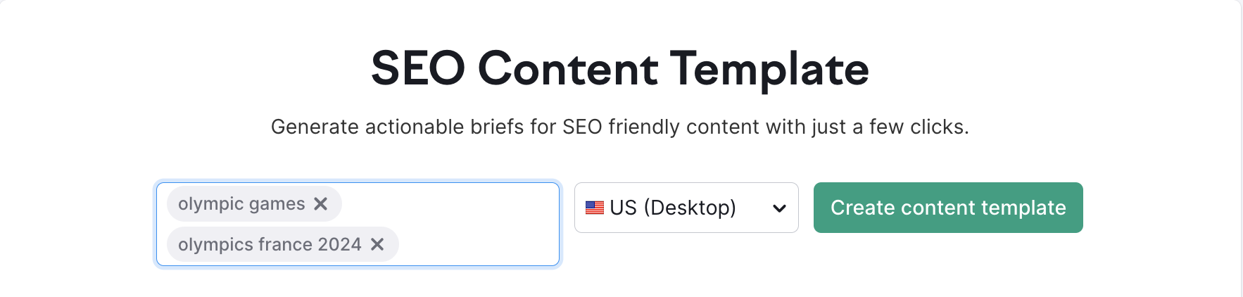 SEO content template