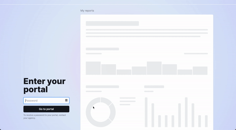 An demonstration of reports provided to a user via Client Portal.