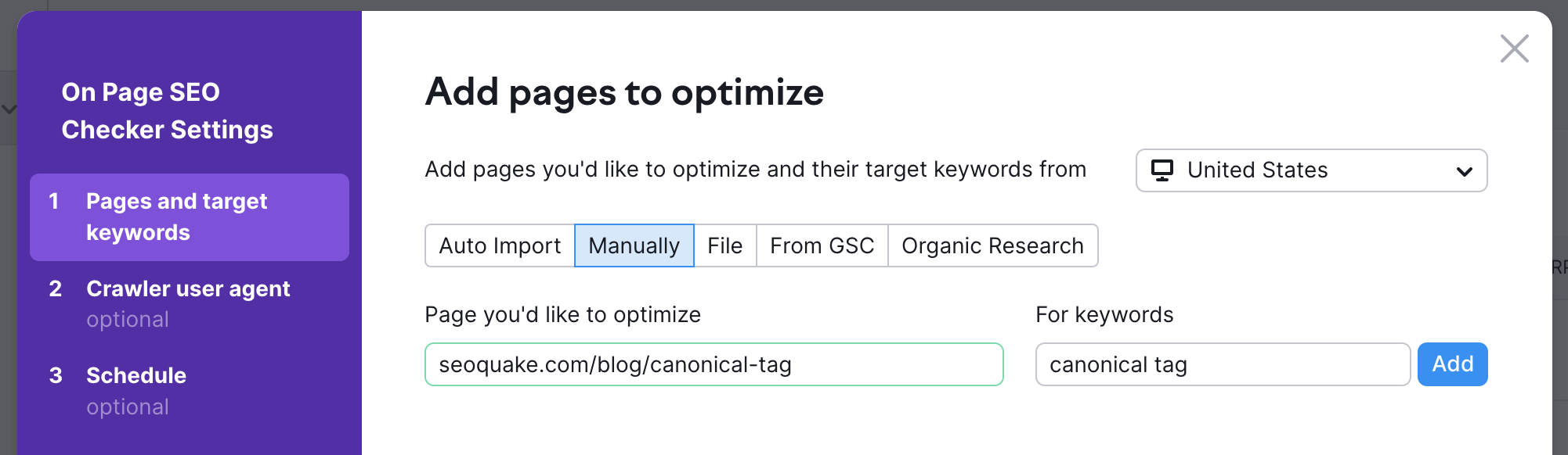 add pages to optimize