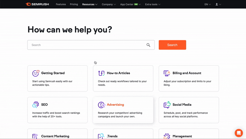 This short video shows how to search for articles on our Knowledge base