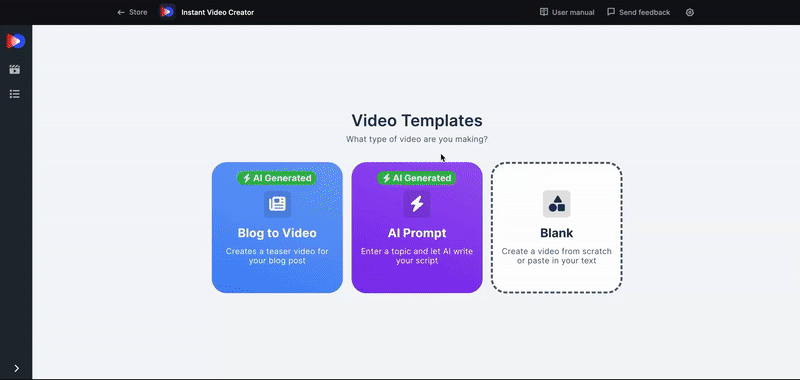 How to use the Idea generator feature in the AI Prompt template.