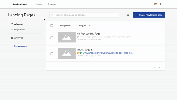 A gif illustrating the entire process of adding a custom domain, which will be broken down in detail throughout the section.