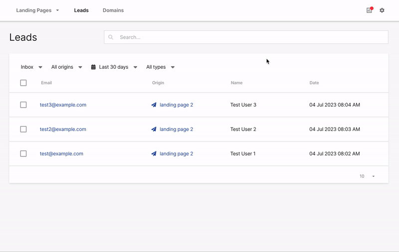 How to open a detailed view of a lead.