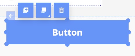 The button element, by default, is a blue square with a label until you customize it.