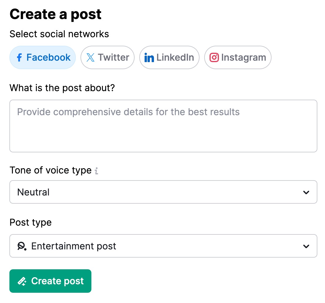 Example showing the form to fill. 