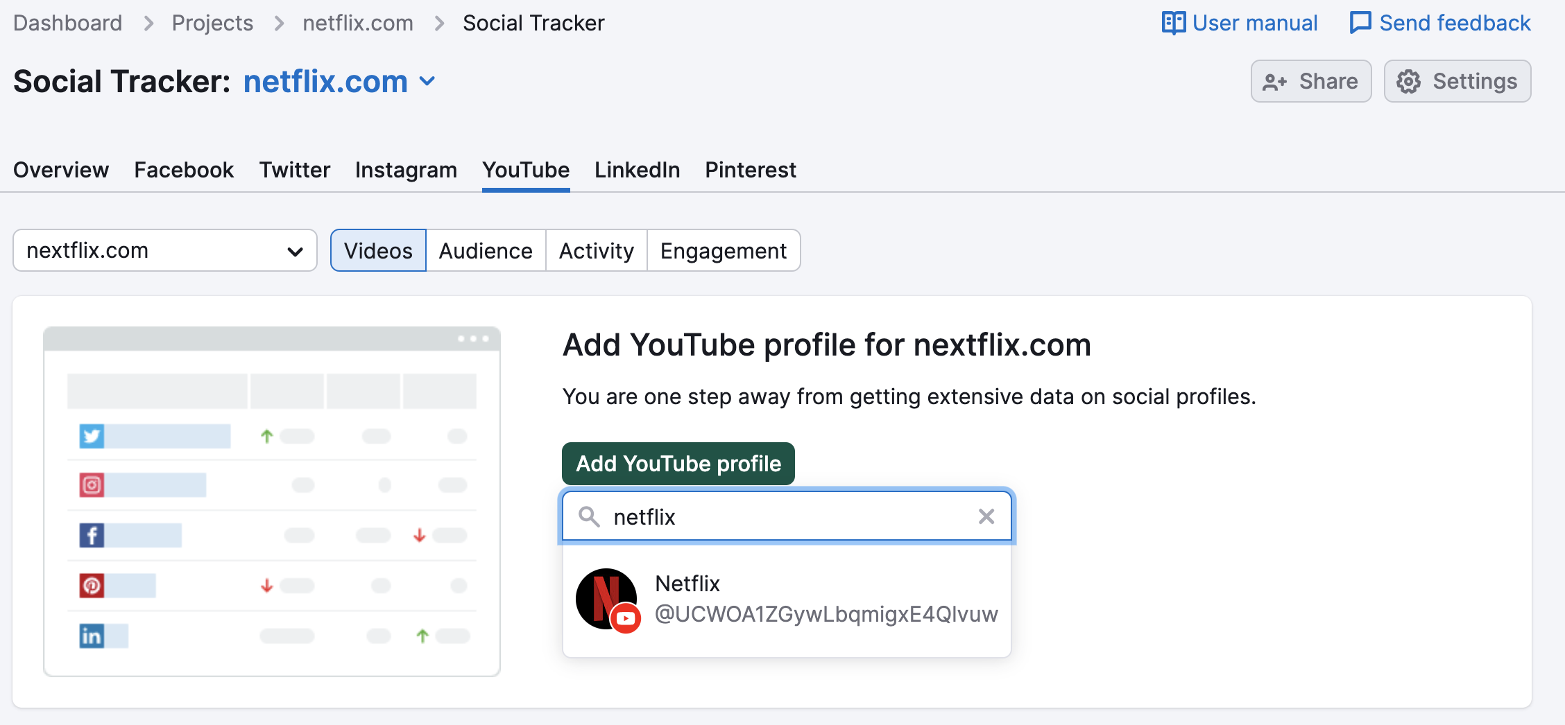 Adding Youtube to Social Tracker