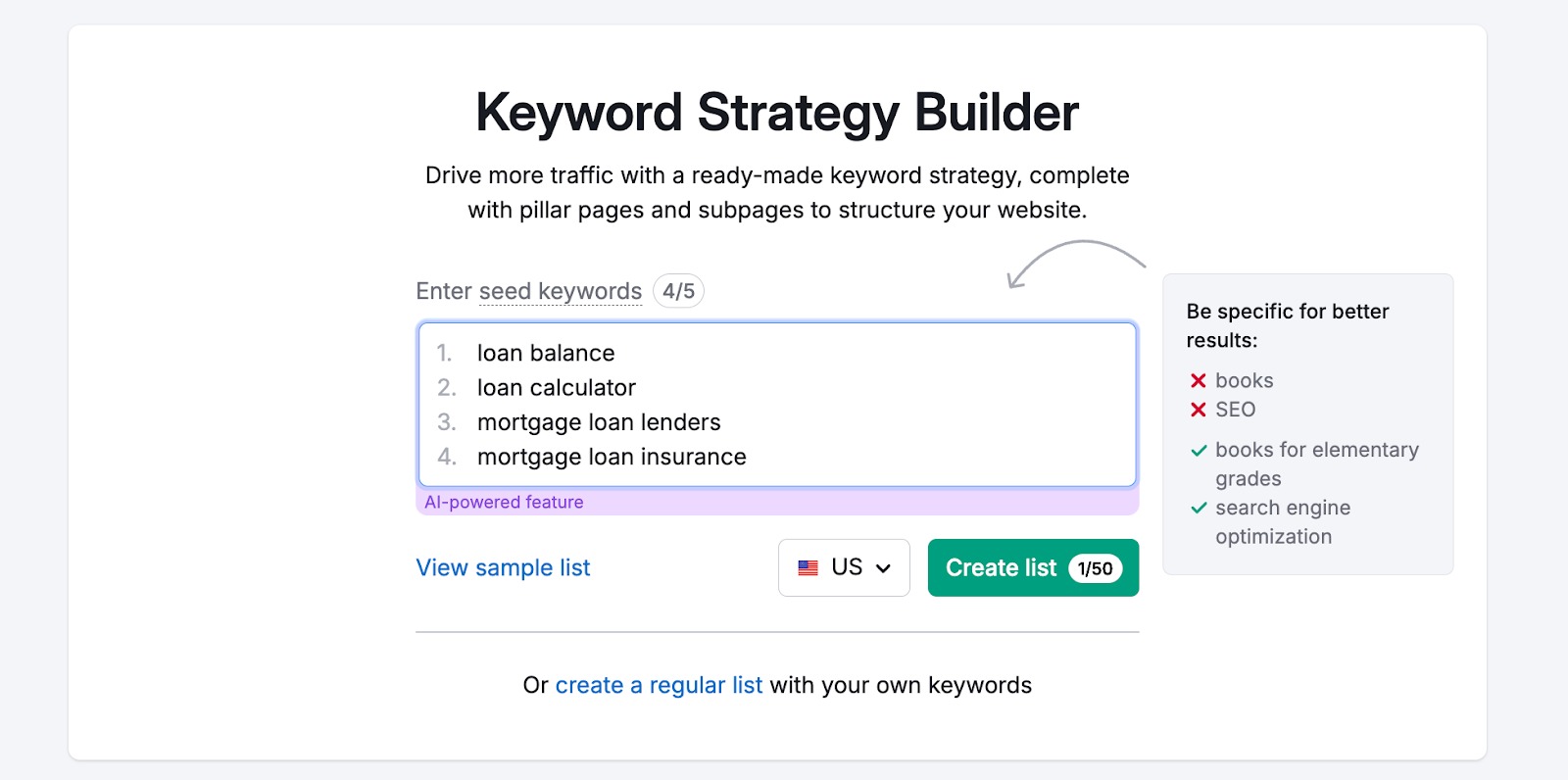 Keyword Strategy Builder image 1