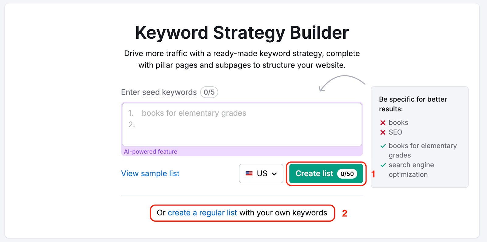 Keyword Strategy Builder image 16