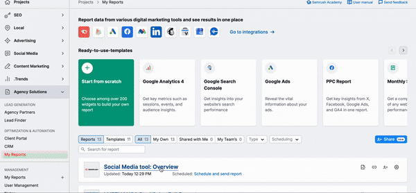 Report Automation with Semrush image 6