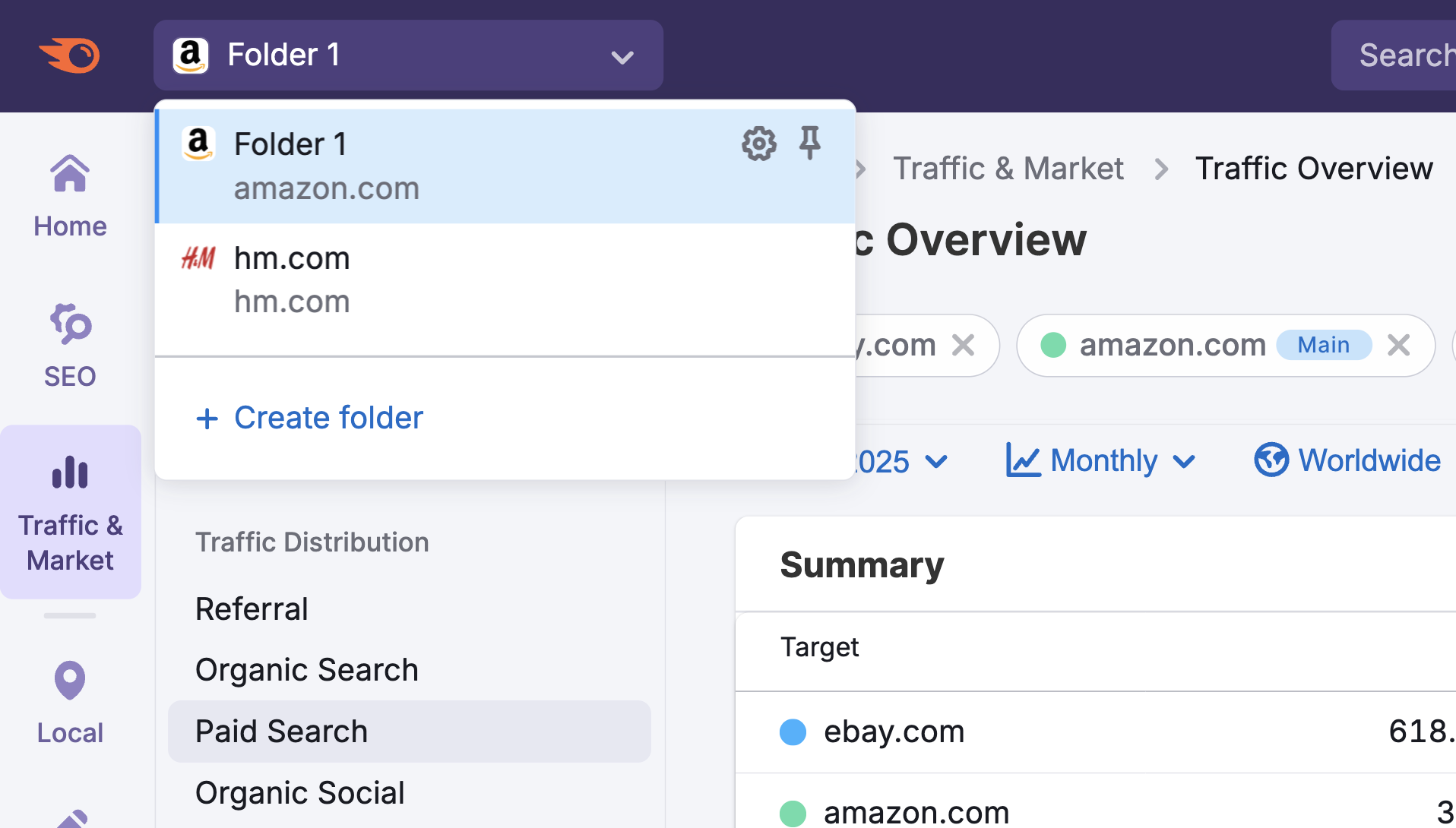 The Subfolders & Subdomains Dashboard image 3