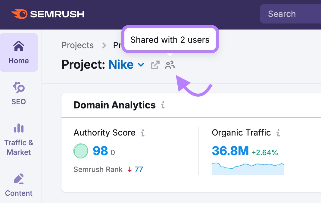 SEO Project Dashboard image 2