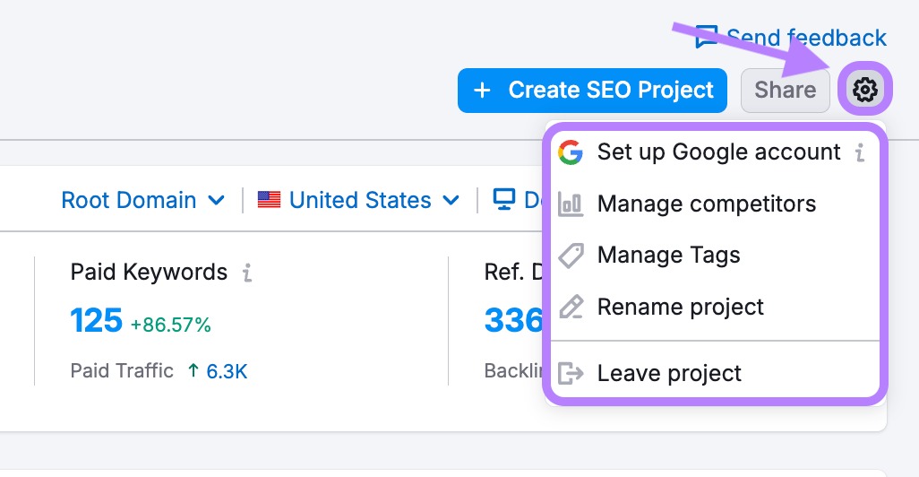 SEO Project Dashboard image 3