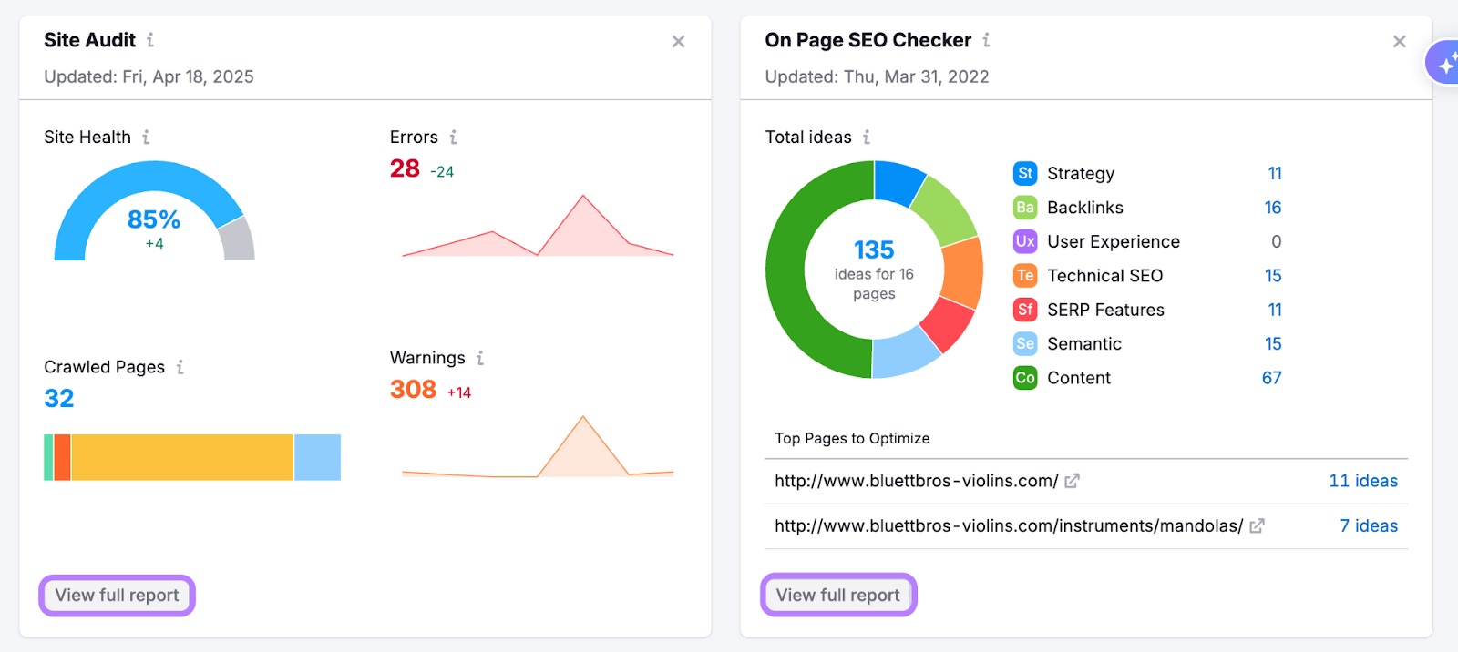 SEO Project Dashboard image 4