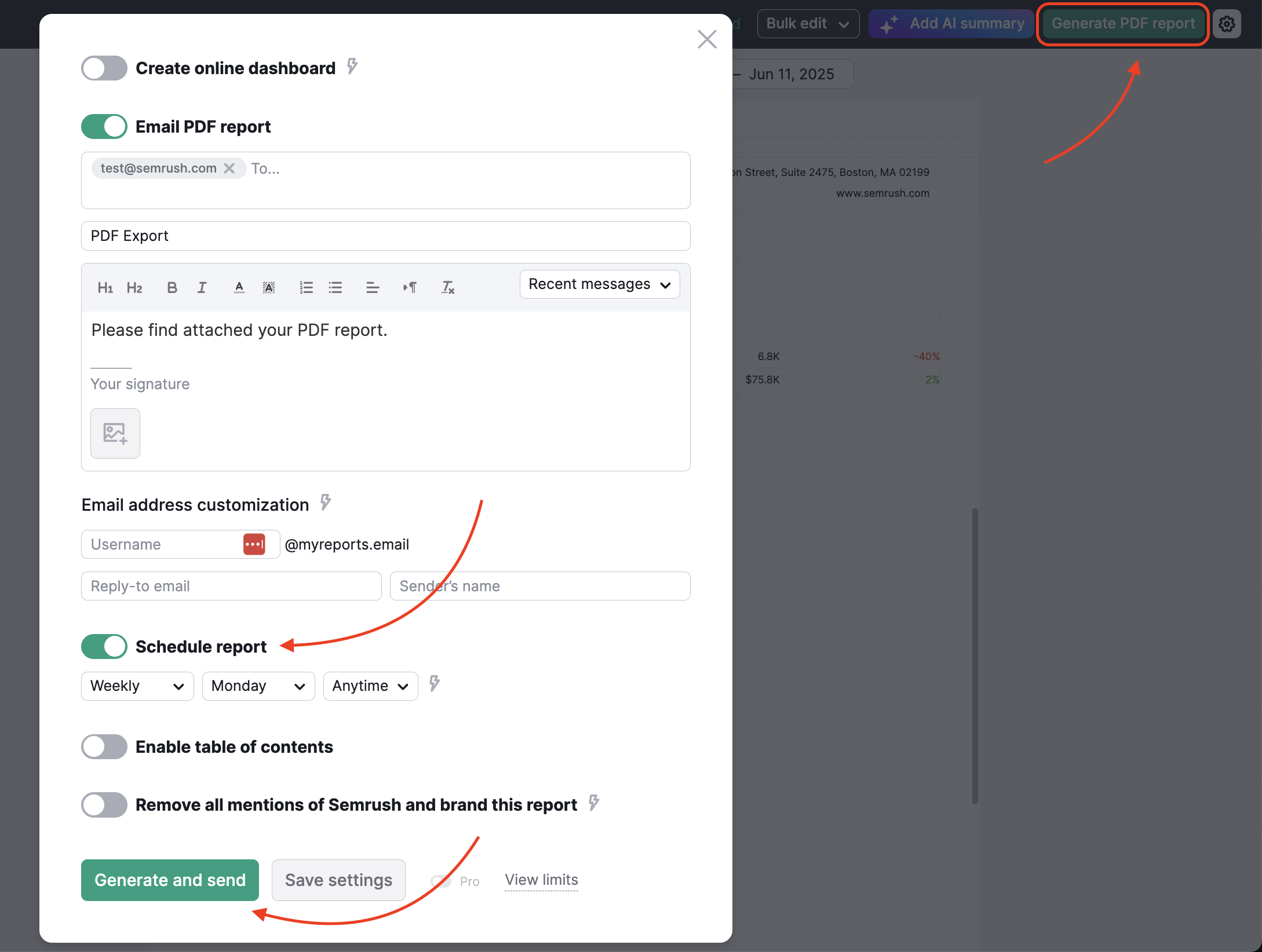 Report Automation with Semrush image 4
