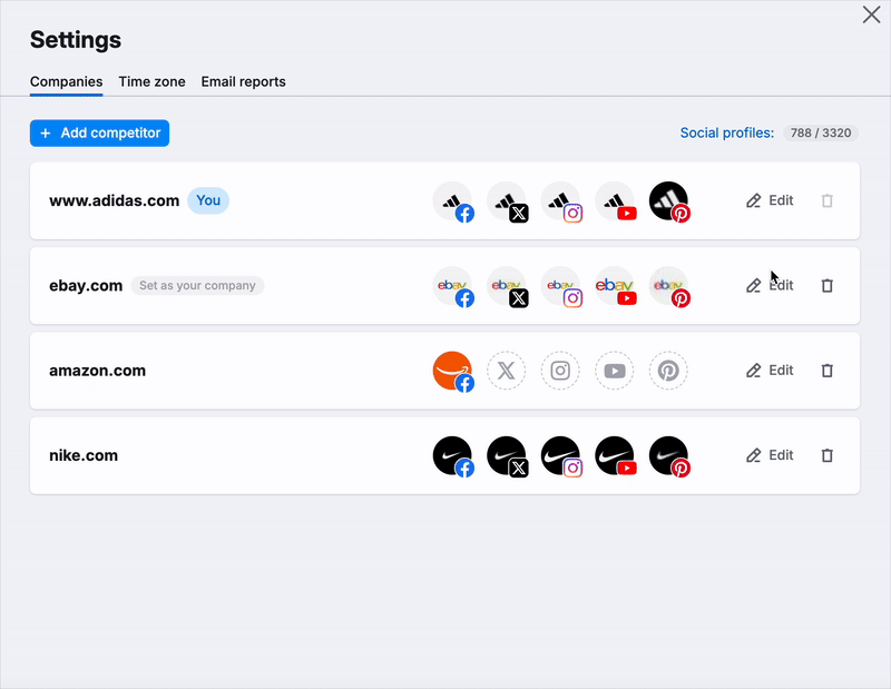 Configuring the Social Tracker image 5
