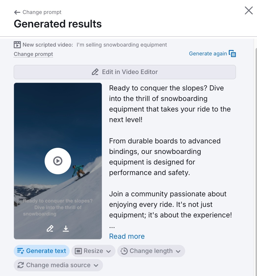 Generate multimedia content for social media image 40