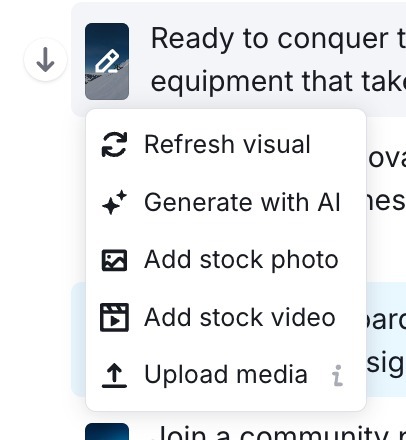 Generate multimedia content for social media image 44