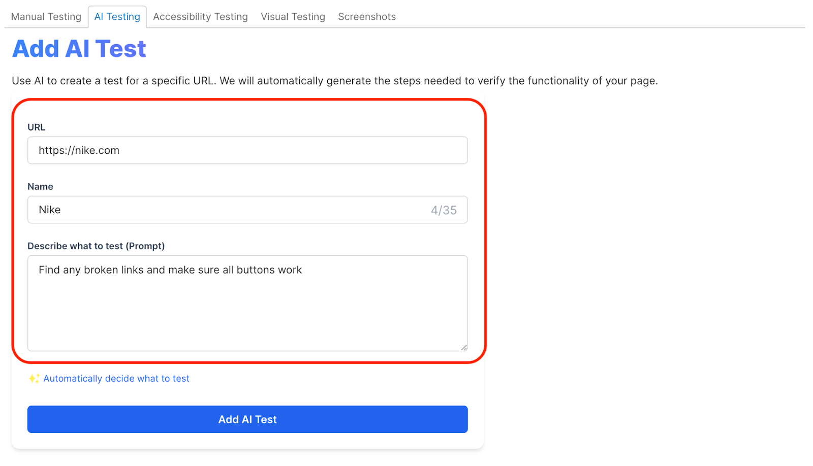 AI Website Testing image 9